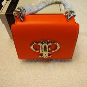 NEW EMILIO PUCCI COMMESSA SIGNATURE ORANGE HANDBAG